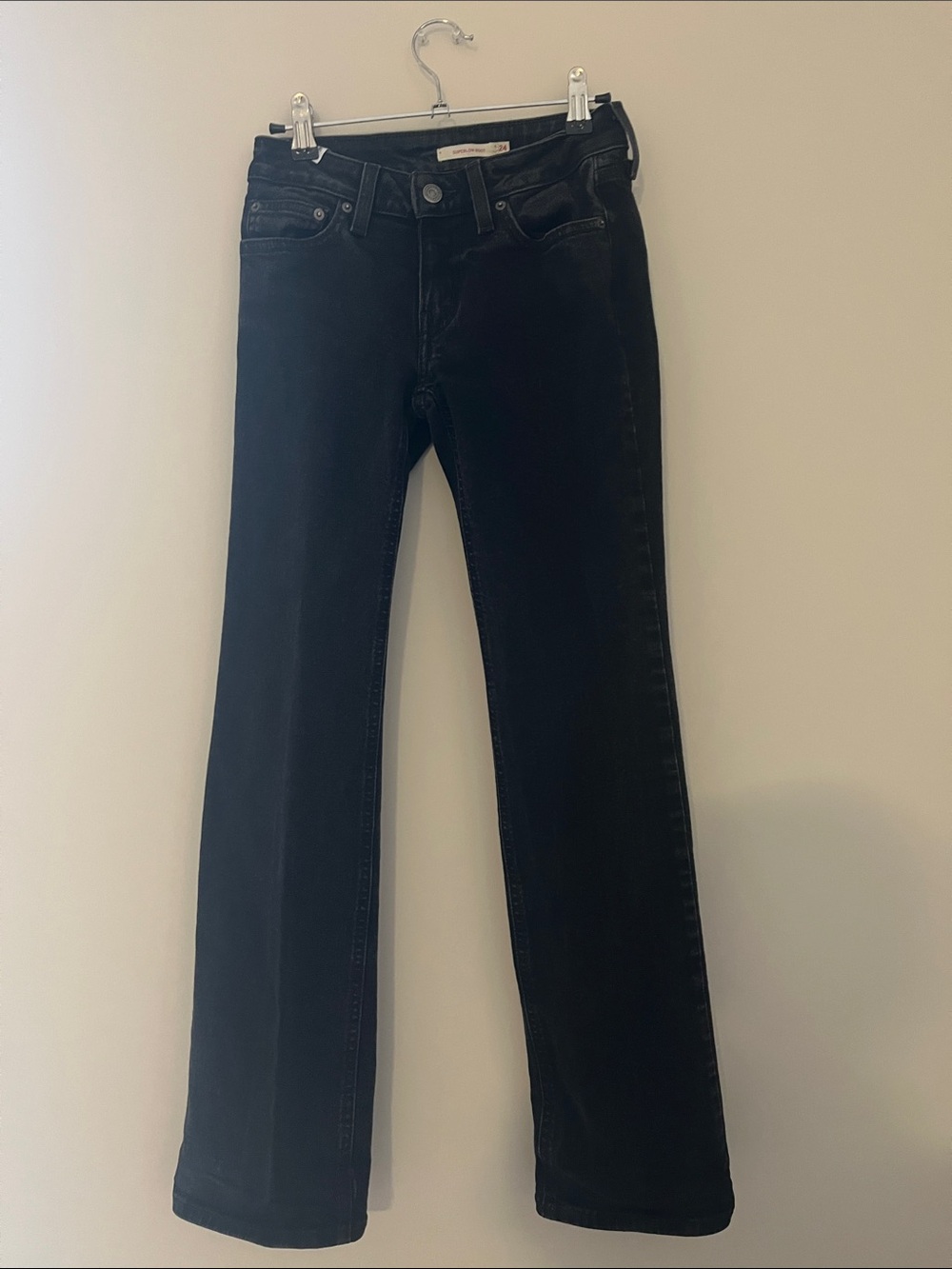 Levi’s Black Superlow Boot Jeans